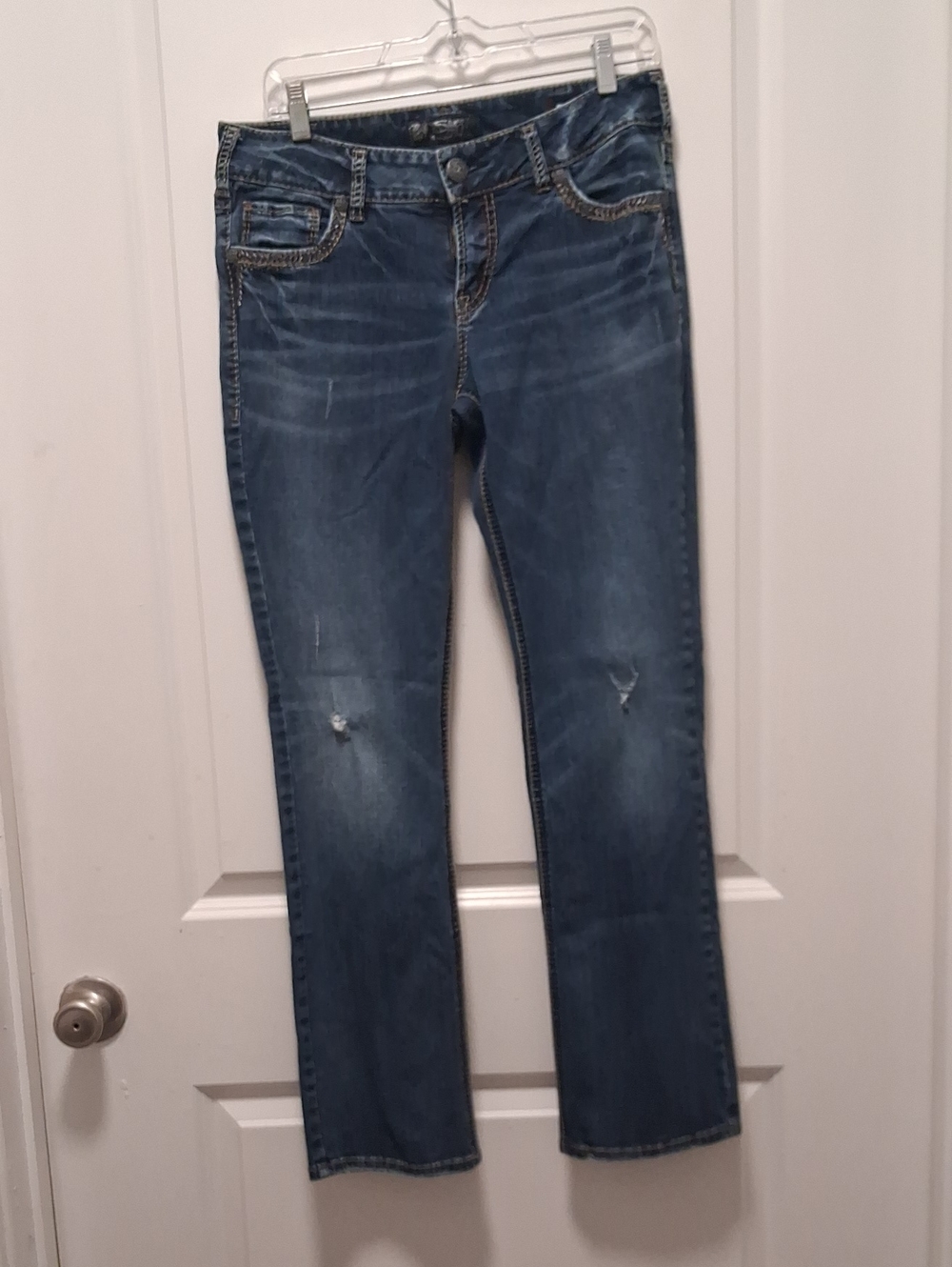 Silver Jeans Women's Dark Blue Flare Denim